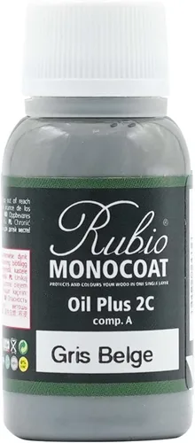 Vista 131 de Rubio Monocoat Muestra de Tinte y Acabado para Madera - Niebla 5% Aceite Plus Parte A Aceite de linaza para madera de secado rápido y ecológico