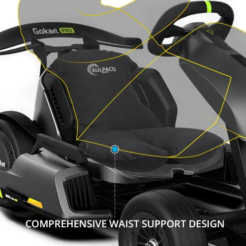 Vista 4 de Comfortable Backrest Seat Cushion for Segway Ninebot Gokart Karting Accessories（It's just a Cushion, not a go Kart）