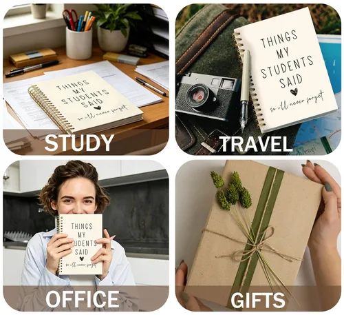 Vista 5 de Diarios para profesores, regalos de agradecimiento para profesores, regalos para profesores para mujeres, suministros para profesores, cuaderno