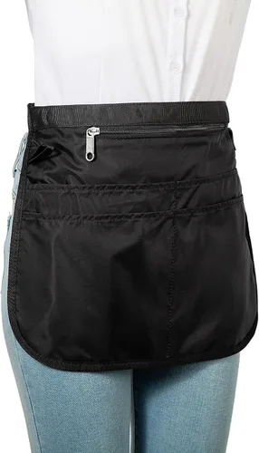 Vista 4 de Bafelia Delantal Organizador de Limpieza de Tamaño Pequeño para Mujeres con 5 Bolsillos, Suministros de Limpieza Profesionales Impermeables