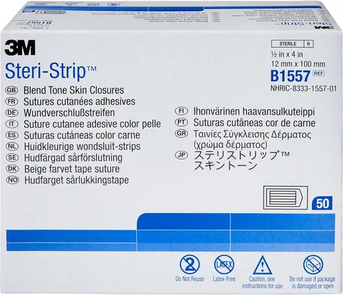 Vista 2 de Steri-Strip Cierre Flexible Skin Strip .5 x 4 Estéril B1557, 50 Ct