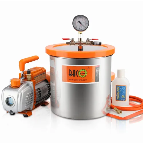Vista 10 de BACOENG kit de cámara de vacío con bomba de vacío para HVAC