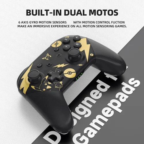 Vista 3 de Switch Pro Controller, Wireless Switch Controllers with Carrying Storage Case, Upgraded Gamepad Switch Remote Replacement for Switch Controller