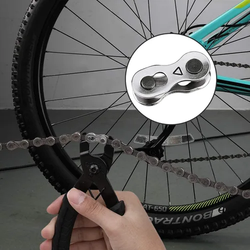 Vista 6 de Oumers Alicates de eslabones para bicicleta, divisor de cadena, 6 pares de eslabones perdidos de bicicleta, alicates de cadena de enlaces rápidos