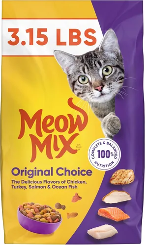 Vista 7 de Meow Mix Original Choice - Alimento seco para gatos, 3.15 libras (paquete de 2)
