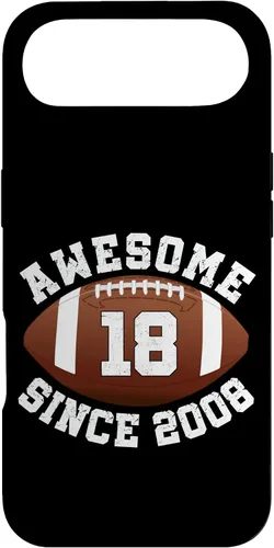 Vista 27 de Awesome Since 2008 18th Birthday Men Son American Football Case for iPhone 17