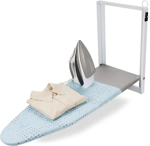 Vista 10 de SheeChung Tabla de Planchar Pequeña de Mesa 32" L x 12" A, Tabla de Planchar Plegable con Descanso para Plancha, Base de Metal de Malla, Funda