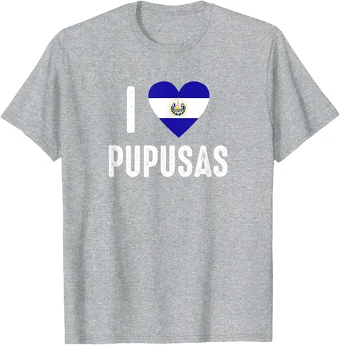 Vista 35 de Camiseta I Love Pupusa from El Salvador