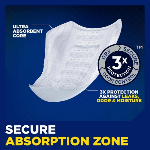 Vista 7 de Tena - Protectores de noche para hombre, almohadillas para incontinencia para hombres, 30 unidades Engineered to fit the male anatomy, these
