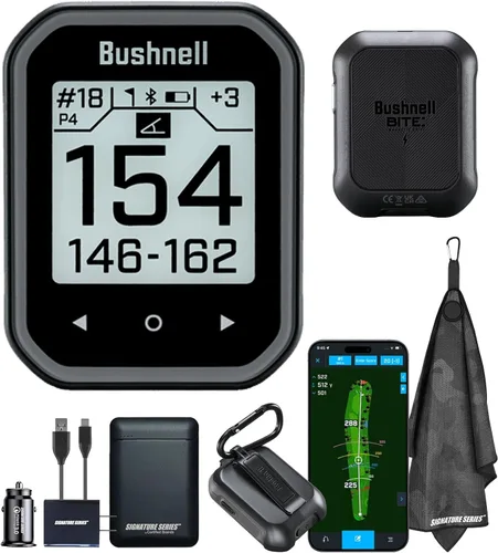 Vista 19 de Bushnell Golf Phantom 3 Slope GPS Handlheld (negro) Más de 38,000 campos, compensación de pendientes, información de peligro, calculadora