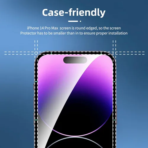 Vista 209 de NEW'C Paquete de 3 protectores de pantalla de privacidad para iPhone Air/iPhone 17 Air (6.5 pulgadas), película de vidrio templado antiespía