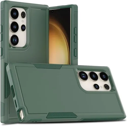 Vista 85 de Funda WOGROO para Samsung Galaxy Z Fold 4 - Funda protectora para teléfono a prueba de golpes, duradera, negra