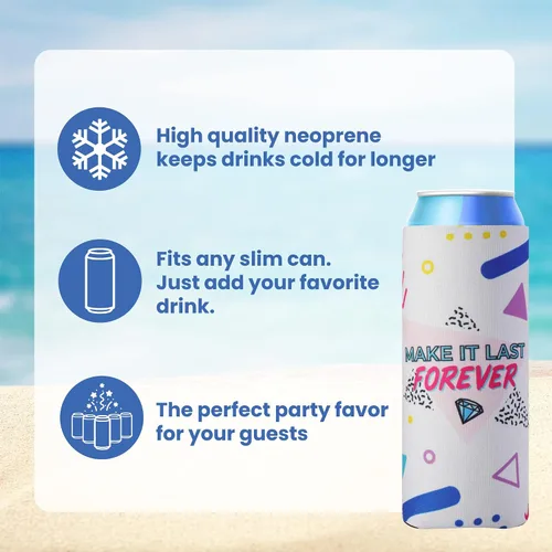 Vista 4 de Bach to The 90s Bachelorette Party Slim Can Coolers 90s Theme Bachelorette Party Can Sleeves