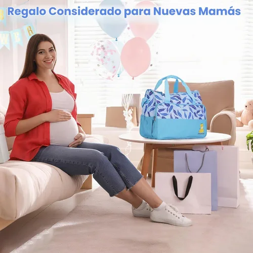 Vista 9 de KOCASO Juego de 5 bolsas de pañales para bebés Azul