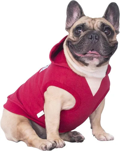 Vista 13 de iChoue - Disfraces para perros, I am a French Bulldog, suéteres divertidos, abrigos de invierno, sudaderas con capucha, Frenchie Pitbull Corgi, Pug