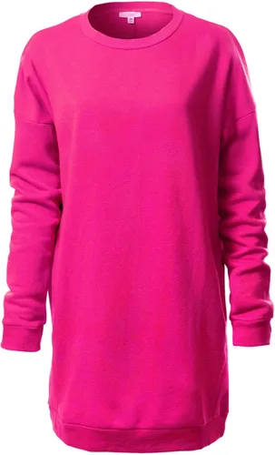 Vista 27 de MixMatchy Sudadera casual de forro polar con cuello en V para mujer, manga larga, túnica para otoño e invierno Negro (cuello redondo)