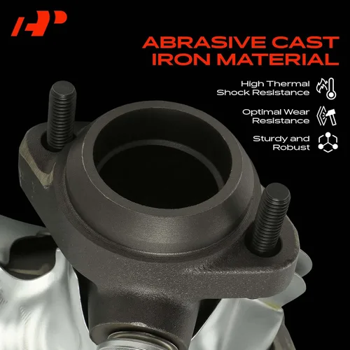 Vista 4 de Kit de colector de escape A-Premium con juntas, tuercas, pernos, arandelas y protector térmico [4Cyl 2.5L] Compatible con Jeep, Dodge y American