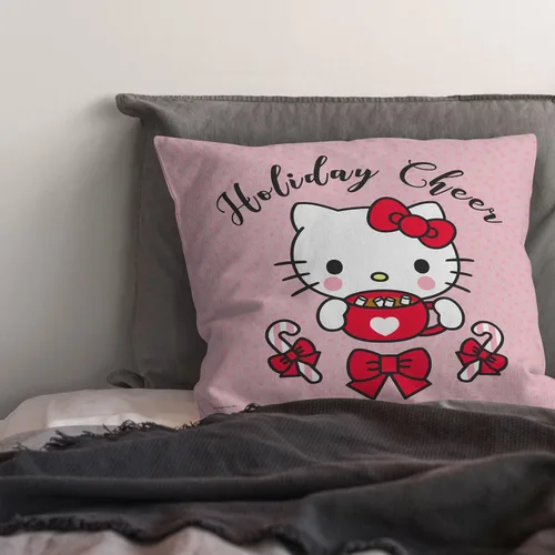 Vista 3 de Northwest Almohada Hello Kitty, 18 x 18 pulgadas, Cocoa Cutie