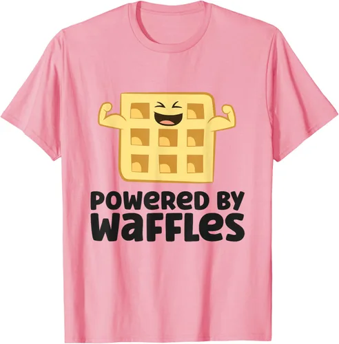 Vista 79 de Camiseta de gofres para el desayuno con diseño de gofres, Blanco, S
