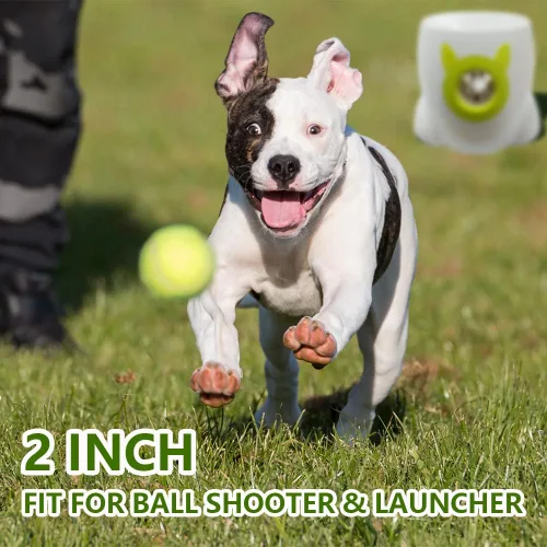Vista 4 de BESTHLS Pelota de tenis para perros pequeños de 2 pulgadas para mascotas, cachorros, perros pequeños y pequeños, para hacer ejercicio
