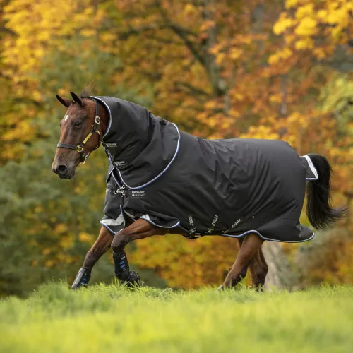 Vista 14 de Amigo® 1200D Plus Turnout 8.82 oz - Negro/Gris Titanio y Plata, 69 pulgadas