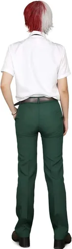 Vista 2 de miccostumes Disfraz de superhéroe de anime para hombre, uniforme de verano con corbata