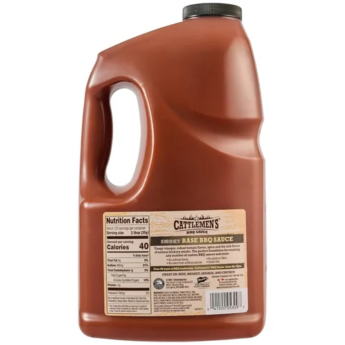 Vista 10 de Cattlemen's Salsa de barbacoa de base ahumada, 1 gal.