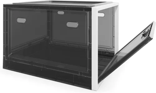 Vista 7 de BUG HULL Caja de bloqueo de medicamentos de gran capacidad, caja de bloqueo para nevera para medicamentos, caja de medicamentos con bloqueo con Negro
