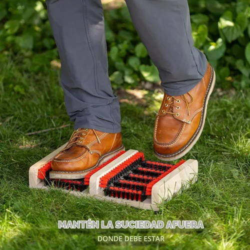 Vista 3 de JobSite Rascador de botas – Cepillo limpiador de botas para exteriores – Compacto y portátil limpiador de zapatos para el hogar, caravanas