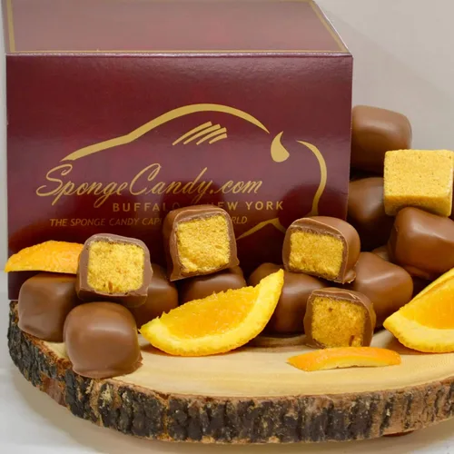 Vista 8 de Caramelo de esponja de chocolate negro