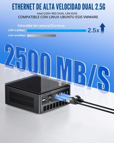 Vista 4 de GMKtec K8 Plus Gaming Mini PC AMD Ryzen 7 8845HS 32GB Dual DDR5 512GB SSD