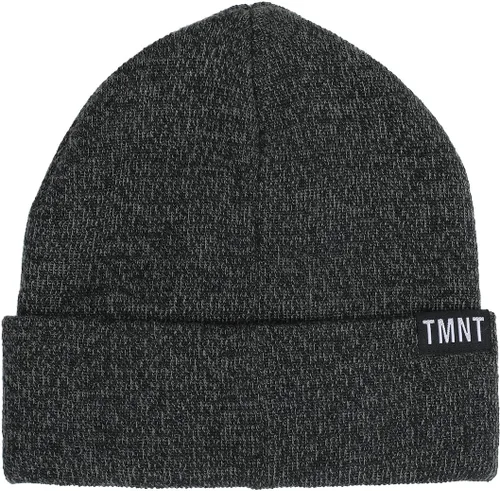 Vista 3 de Bioworld TMNT Gorro gris oscuro jaspeado con parche de agarre para pantalla de alcantarillado, Negro