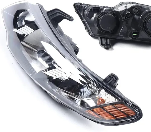 Vista 3 de Faros delanteros para KiaFord Koup LX EX Sedan 2011 2012 2013 faros delanteros izquierdo carcasa cromo reemplazo directo halógeno