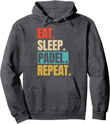 Vista 4 de Eat Sleep Padel Repeat - Sudadera con capucha para hombre y mujer