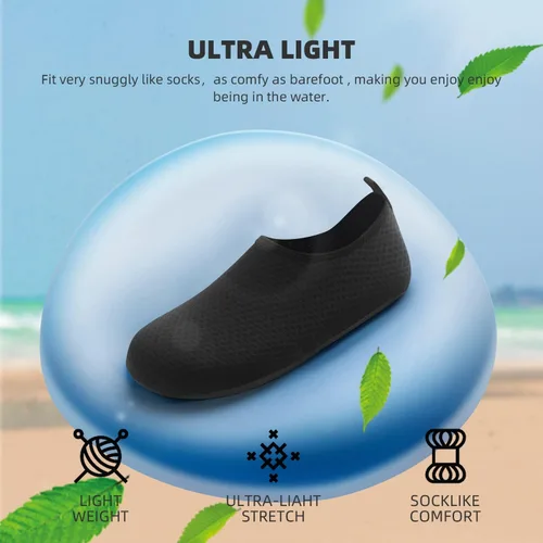 Vista 6 de Zapatos acuáticos para mujeres y hombres, secado rápido, para natación, playa, yoga, ejercicio, alberca, campamento, artículos deportivos