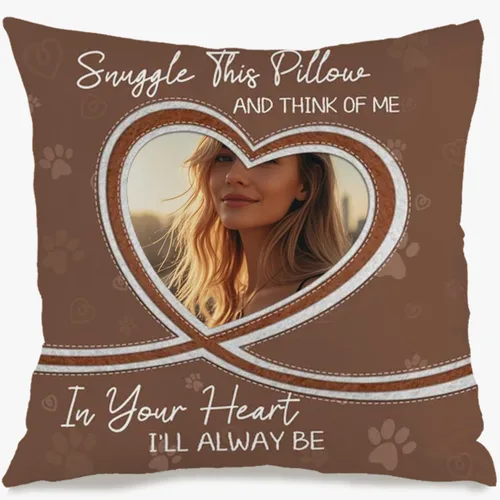 Vista 8 de Personalized Pet Photo Pillow Case Using one pet Image and Custom Text offering Home décor Personality and Giving a Sweet Gift Touch