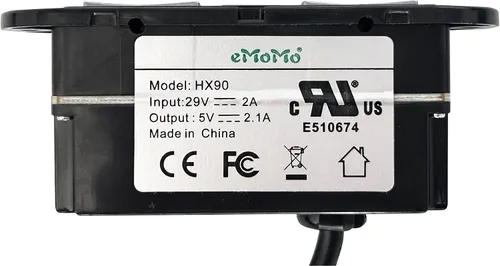 Vista 6 de Power Recliner Emomo 5 Button 5 Pin Hand Control Model HX90HUE Replacement with USB for Lift Chair