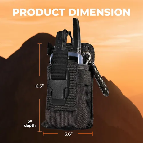 Vista 6 de StrapPack - Bolsa de clip para radio y GPS, accesorio de mochila para cazadores, socorristas, seguridad pública, excursionistas y viajeros