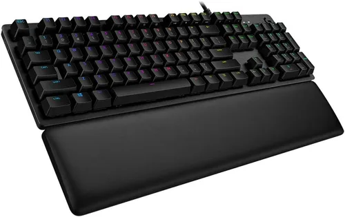 Vista 2 de Logitech G Teclado mecánico para juegos con retroiluminación RGB 513 con interruptores de teclas GX azules carbono