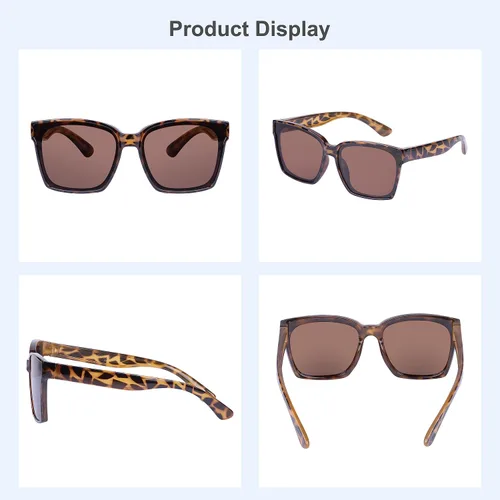 Vista 6 de COCOSAND Lentes de sol polarizados para niños, protección UV 400, retro, cuadrados, futuristas, para jóvenes, adolescentes, niños y niñas de 5 a 12