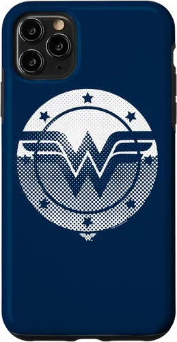 Vista 13 de Wonder Woman Funda con logotipo de escudo de medio tono para iPhone 17