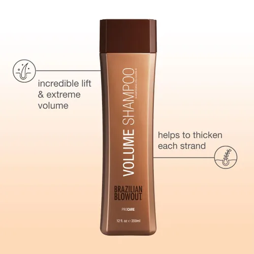 Vista 2 de BRAZILIAN BLOWOUT Volumen Shampoo, 12 FL oz, el embalaje puede variar