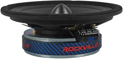Vista 4 de Rockville RXM64 6.5 "150w 4 ohmios controlador de bajos medios altavoz de audio para coche de rango medio