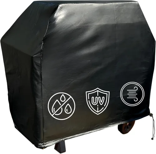 Vista 10 de Formosa - Funda impermeable para parrilla independiente para barbacoa, duradera y grande, protege tu barbacoa, S se adapta a parrillas de Weber