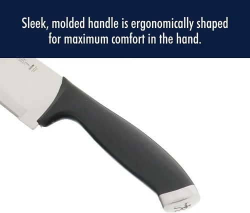 Vista 6 de HENCKELS Silvercap - Juego de cuchillos de cocina de 3 piezas, cuchillo de chef, cuchillo de pelar, cuchillo utilitario, diseño alemán informado por