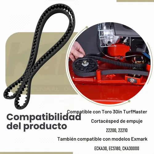 Vista 4 de 131-4529 Polea/Correa 120-3335/Piñón 121-9100 para Toro 30" Time Master