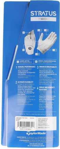 Vista 6 de TaylorMade Golf - Guante Stratus Tech para zurdos