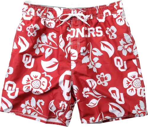 Vista 3 de Wes and Willy NCAA Traje de baño floral para hombre