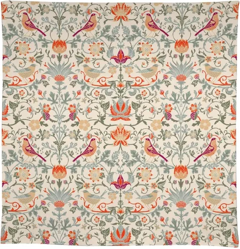 Vista 287 de Mantel Floral Retro de Pájaros, Diseño Original Bohemio William Morris Estampado Cubierta de Mesa para Hogar Picnic Fiesta Comedor Cocina William