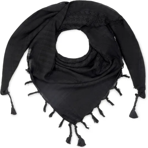 Vista 66 de LOVARZI Shemagh Cottons Arab Keffiyeh - Bufanda militar táctica para cabeza y cuello